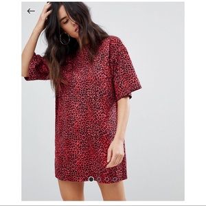 ASOS MONKI BRAND OVERSIZED T-SHIRT DRESS